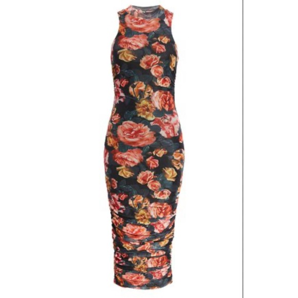 NWOT - SNDYS High Tide Floral Sheath Dress In Red Floral ~ Medium - Picture 3 of 6